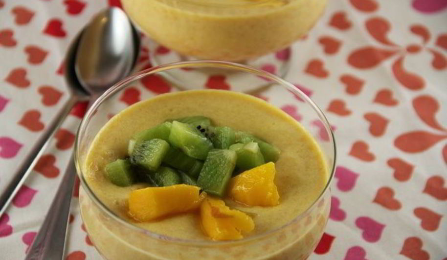 Рецепт легкий крем-мусс из манго с рикоттой