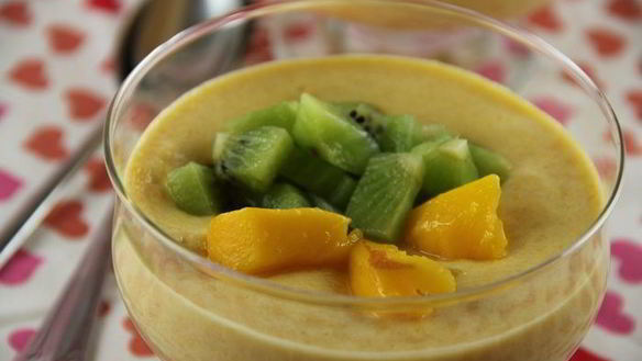 ШАГ 5. легкий крем-мусс из манго с рикоттой