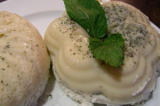 Легкий мятно-лимонный мусс-желе