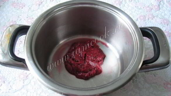 ШАГ 7. мусс из малины и ежевики