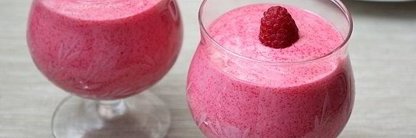 Мусс из малины с манкой