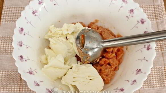 ШАГ 5. мусс из малосольной горбуши