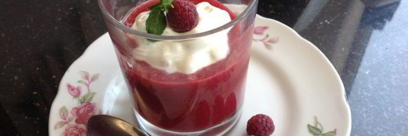 Мусс из свежей малины