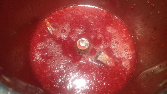 ШАГ 2. мусс из свежей малины