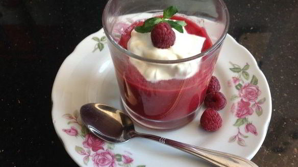 ШАГ 4. мусс из свежей малины