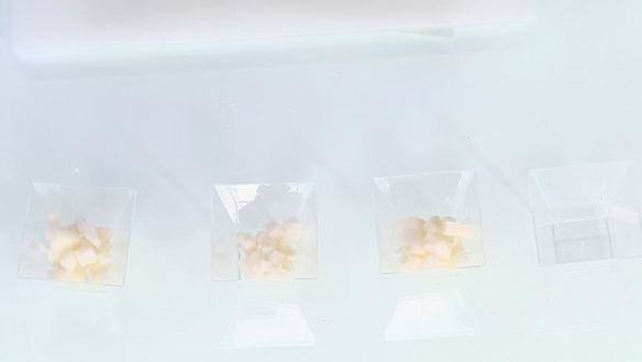 ШАГ 3. мусс из вареной сгущенки с китайской грушей