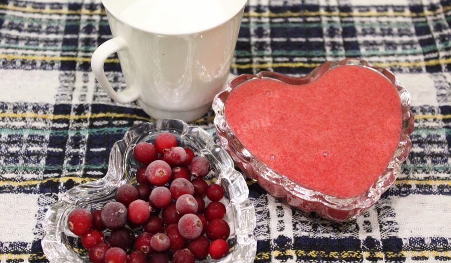 Рецепт мусс клюквенный с манной крупой