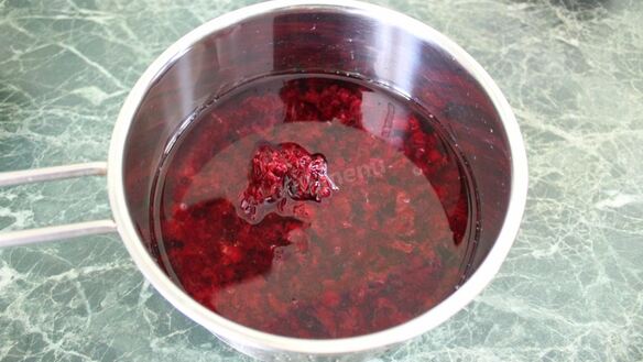 ШАГ 5. мусс клюквенный с манной крупой