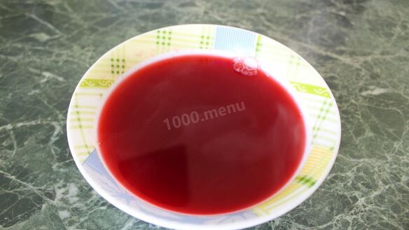 ШАГ 7. мусс клюквенный с манной крупой