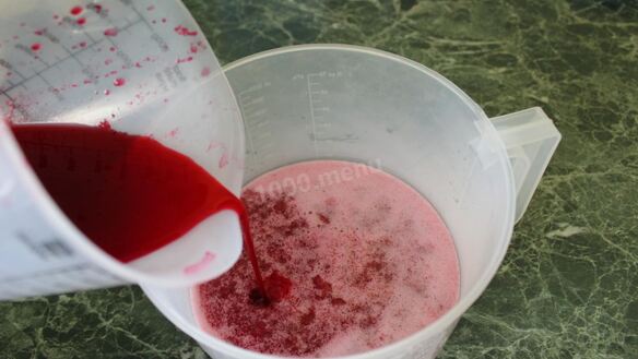 ШАГ 10. мусс клюквенный с манной крупой