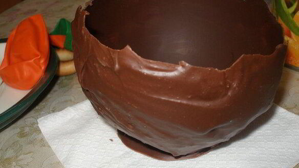 ШАГ 8. пасхальные шоколадные яйца с творожным муссом