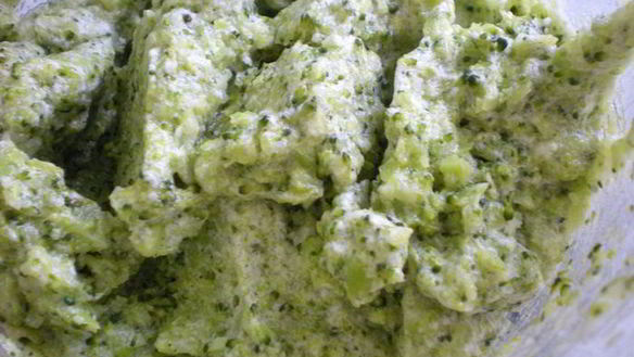 ШАГ 17. рыбный террин с креветочным муссом на подушечке из брокколи