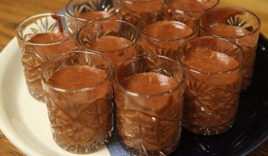 Рецепт шоколадно-сливочный мусс