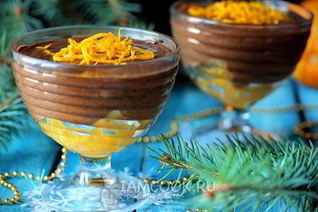 Шоколадный мусс с апельсином