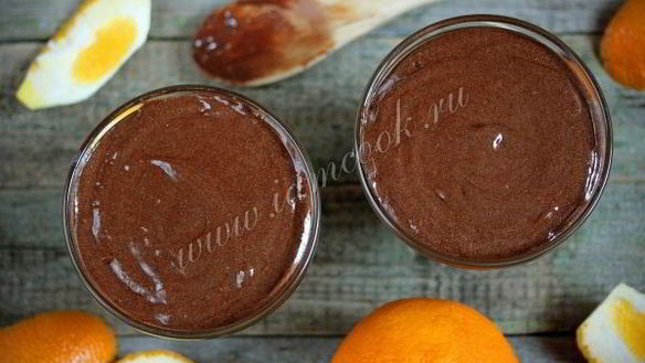 ШАГ 6. шоколадный мусс с апельсином