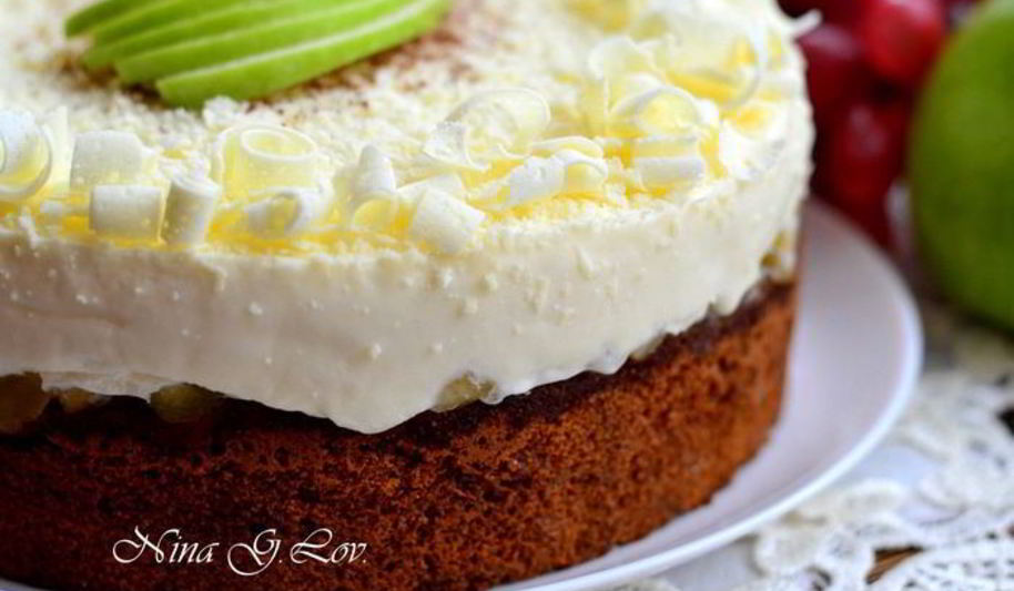 Рецепт торт-мусс медово-яблочный