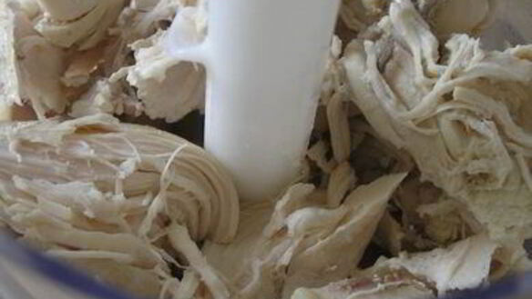 ШАГ 2. торт-мусс с курицей, шпинатом и черри