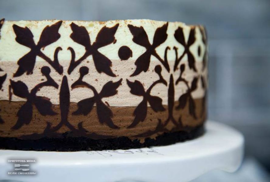 Торт-мусс Три шоколада