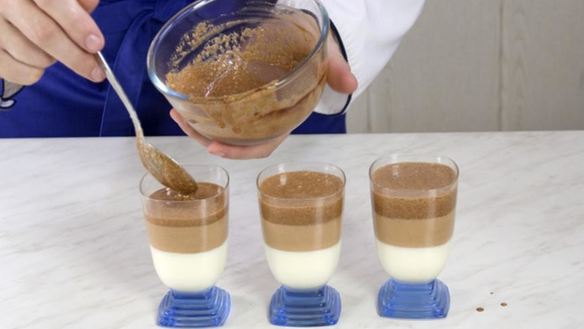 ШАГ 4. трехцветный шоколадный мусс