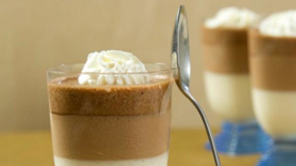 ШАГ 5. трехцветный шоколадный мусс