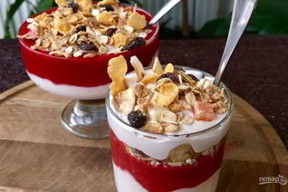 Творожно-ягодный мусс