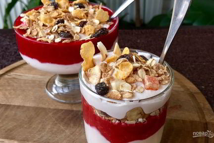 Творожно-ягодный мусс