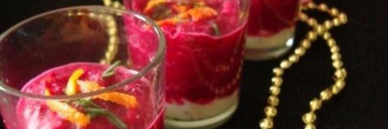 Веррины со свекольно-мандариновым муссом