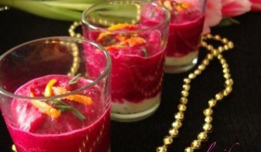 Рецепт веррины со свекольно-мандариновым муссом