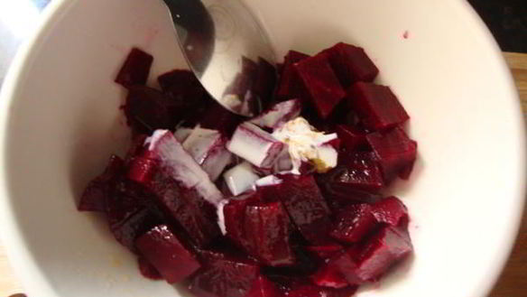 ШАГ 3. веррины со свекольно-мандариновым муссом