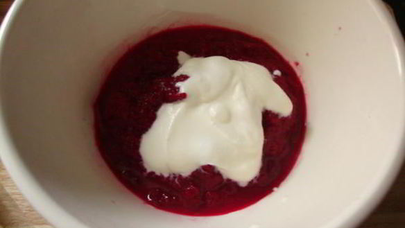 ШАГ 5. веррины со свекольно-мандариновым муссом