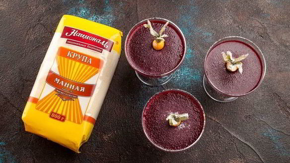 ШАГ 8. ягодный мусс с манной крупой