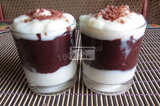 Нежный ванильно-шоколадный пудинг