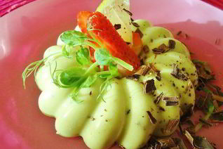 Панна котта с авокадо