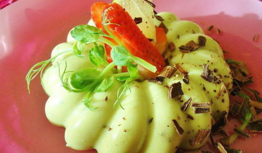 Рецепт панна котта с авокадо