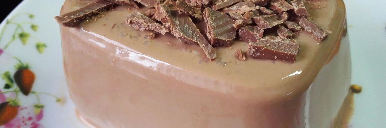 Панна-котта с черным шоколадом