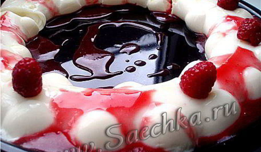 Рецепт панна-котта с малиновым соусом