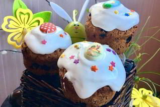 Бездрожжевые творожные куличи