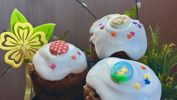 ШАГ 14. бездрожжевые творожные куличи