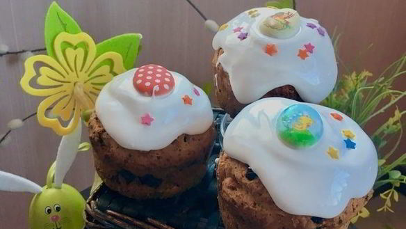 ШАГ 15. бездрожжевые творожные куличи