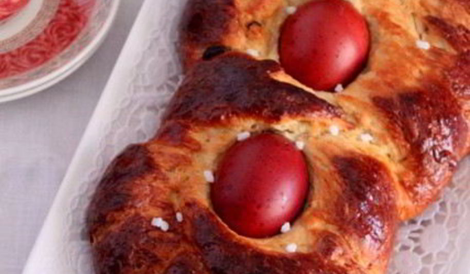 Рецепт геческий пасхальный хлеб цуреки