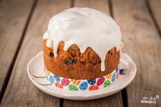 Глазурь для кулича нелипкая