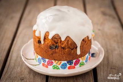 Глазурь для кулича нелипкая