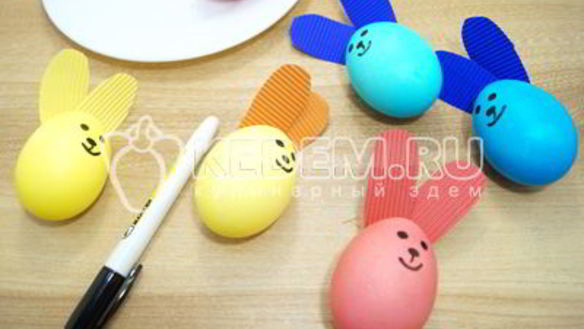 ШАГ 6. крашеные яйца пасхальные кролики