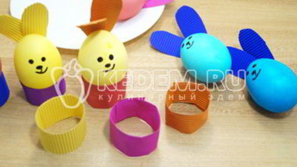 ШАГ 7. крашеные яйца пасхальные кролики