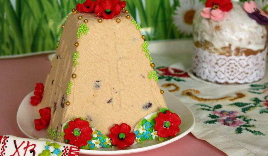 Рецепт красная пасха на ряженке