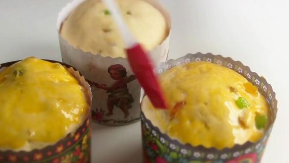 ШАГ 15. кулич пасхальный медовый на воде с цукатами и изюмом