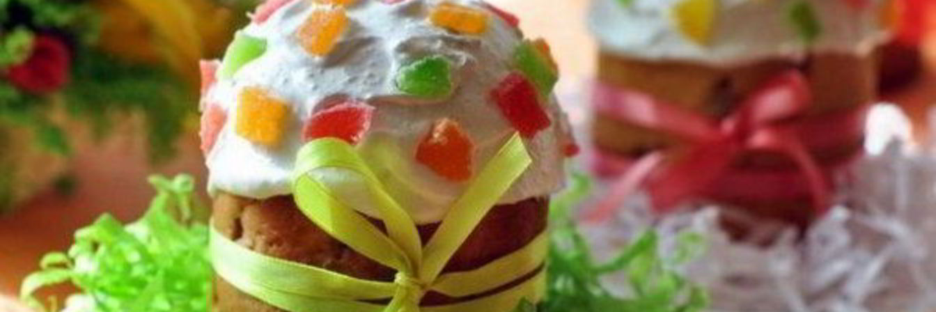 Кулич пасхальный с цукатами