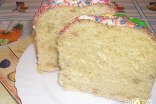 Кулич с изюмом и апельсиновой цедрой