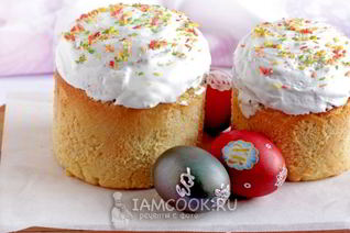 Куличи на сметане с апельсиновой цедрой и ликером