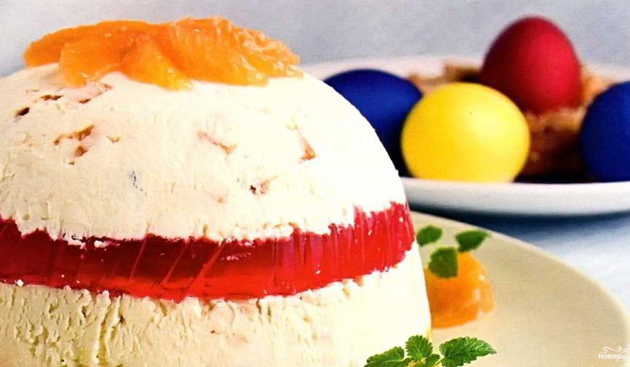 Рецепт пасха заварная с фруктовым желе